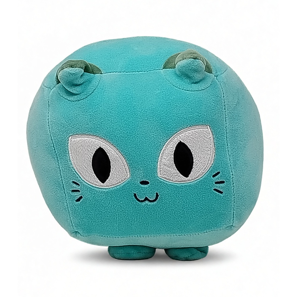 Big Games Pet Simulator X Cat Plush 7 Inch Square Soft Polyester Stuffed Animal